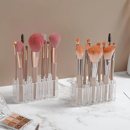 Makeup Brush Holder Cosmetic Organiser with 26 Slots Acrylic Pen Holder Durable