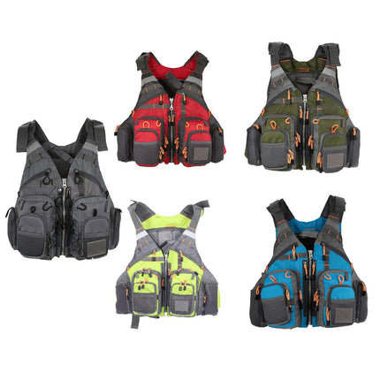 Fishing Vest with Multiple Pockets Lightweight Outdoor Floating Jacket