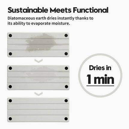 Diatom Mud Storage Rack Absorbent Bathroom Sink Drain Mat for Quick Drying