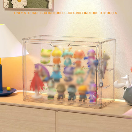 Dustproof Transparent PET Figure Display Box 3 Tier Detachable for Collection