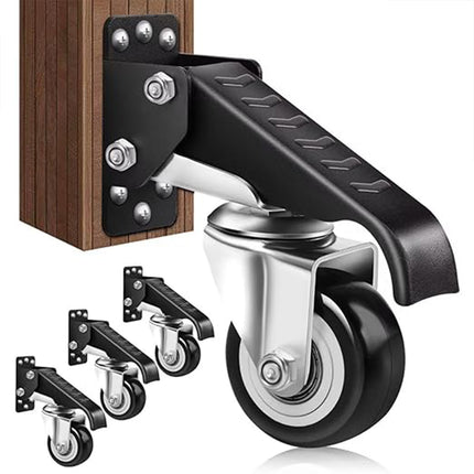 4pcs High Load Bearing Casters Worktable Mobile Casters Heavy Duty Wheel Roller