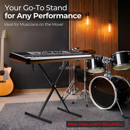 X-type Electronic Keyboard Stand Adjustable Height for Piano Keyboard Studio
