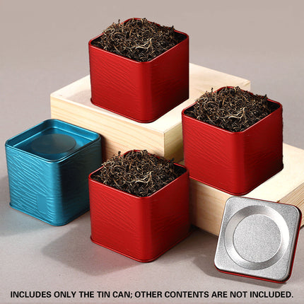 40PCS Mini Tea Tin Iron Can Small Metal Storage Container For Coffee Spice Herb