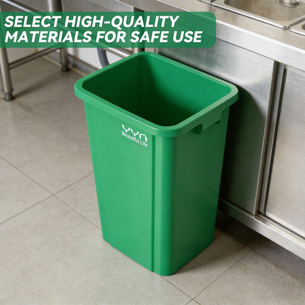 80L Trash Can Dustbin Large Capacity Easy to Use Durable for Indoor Outdoor Use
