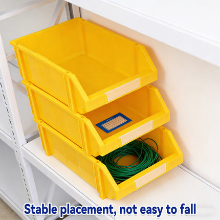 2 Pcs Thickened Slanted Plastic Storage Box for Screws Nuts Crafts Storage Use