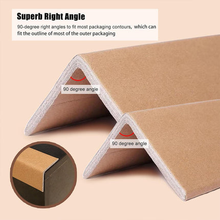 50PCS Brown Kraft Paper Corner Protector Sturdy Durable for Shipping Pack Use