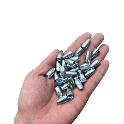 Carbon Steel Fishing Bullet Weight Plastic Core Soft Sinkers Tackle Accessories