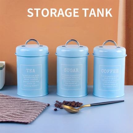 3PCS Sealed Storage Canister Set Milk Powder Coffee Container Kitchen Organizer