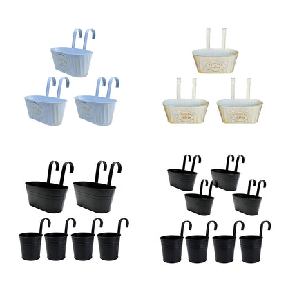 Hanging Planters for Indoor Outdoor Double Hook Wall Bracket Flower Pots Metal