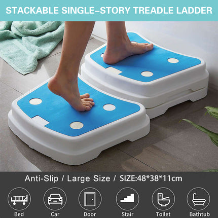 Stackable Bathroom Footstool Bathroom Shower Seat Safty Anti-Slip Durable