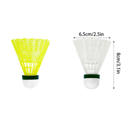 6PCS Nylon Badminton Set Durable High Speed for Sports Training Practice Games