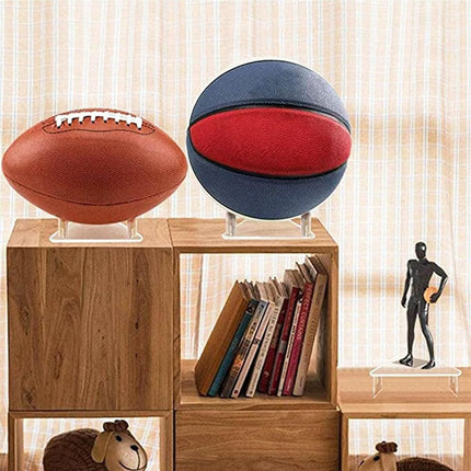 2PCS Ball Holder Organizer Storage Rack Acrylic for Basketball Soccer Volleyball