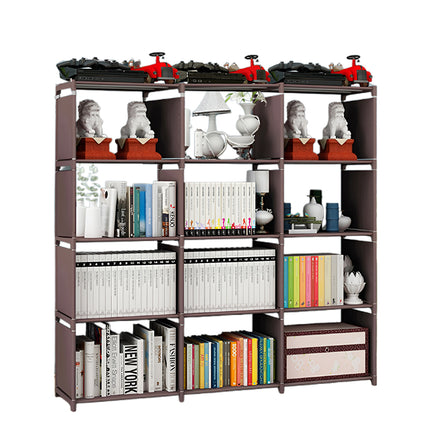 Minimalist Bookshelf Storage Cabinet for Living Room Bedroom Office Space Saving