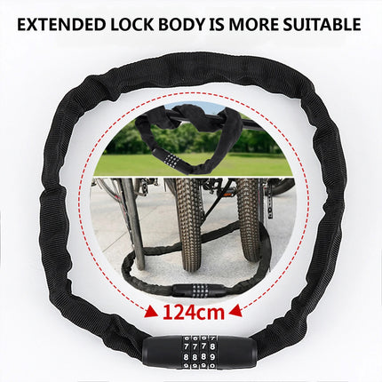 Heavy Duty Chain Lock Motorcycle Bicycle Security Anti Theft Lock For Bike