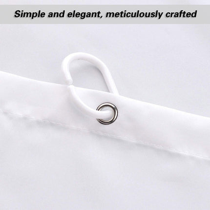 Waterproof Shower Curtain Polyester Shower Curtain Liner Bathroom White Home Use