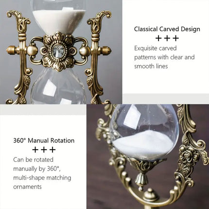 European Style Hourglass Timer Decoration Birthday Gift Home Decor Sand Timer