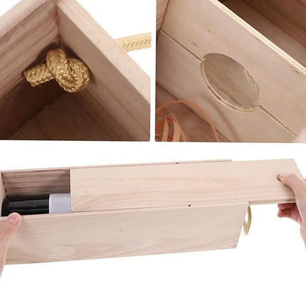 6pcs Red Wine Wooden Gift Box Packaging Storage Box for Wine Bottle Gifts