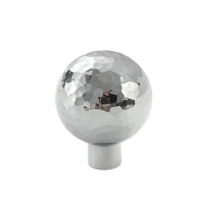 Single Hole Cabinet Handle Drawer Pull 25/27mm Hammer Silver Simple Door Handle