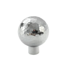 Single Hole Cabinet Handle Drawer Pull 25/27mm Hammer Silver Simple Door Handle