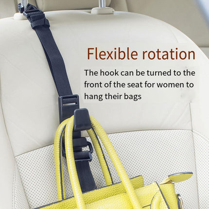 2pcs Car Hooks Seat Back Hooks Multifunctional Vehicle Storage Organizer Hanger
