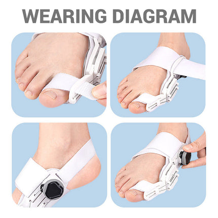Hallux Valgus Corrector Adjustable For Day Night Use Pain Relief Toe Alignment