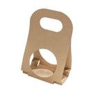 50PCS Kraft Paper Packaging Box Fruit Gift Bag Single Double Handle for Party