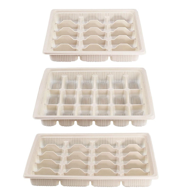 50pcs Disposable Dumpling Box Takeaway Lunch Box Food Container Bento Box