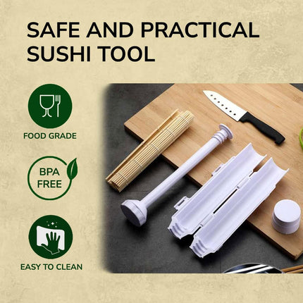 Sushi Making Tool Set for Home Kitchen DIY Sushi Rolls Professional Grade