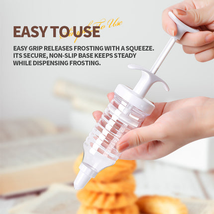 Household Cookie Press Gun Multi Purpose Flower Applicator Baking Cream Tool Set
