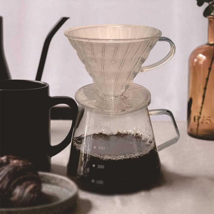 Household Hand Drip Coffee Filter Cup Reusable Plastic Cone Shaped HeatResistant