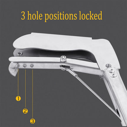 Stainless Steel Multi-Purpose Folding Eel Clip Anti Dislodgement Fishing Tool