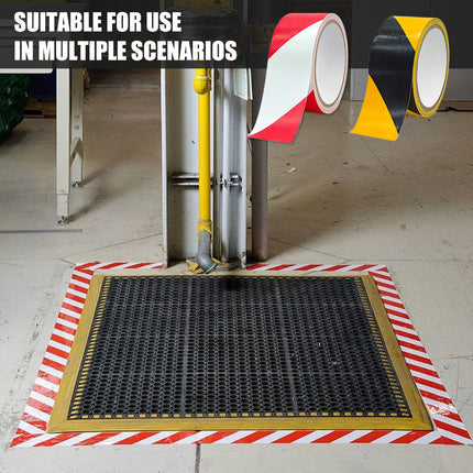 PVC Warning Tape 10cmx3.3m Durable High Adhesion Waterproof for Floor Marking