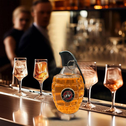 Creative Whiskey Bottle Clear 300ml Home Bar Decor Whiskey Lovers Gift Leak Proof