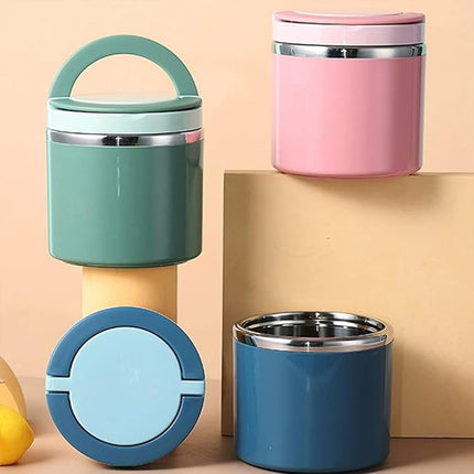 1L Large Capacity Stainless Steel Insulated Lunch Box Food Container Durable