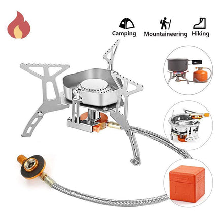 Outdoor Camping Portable Triangle Stove Stainless Steel High Heat Output Durable