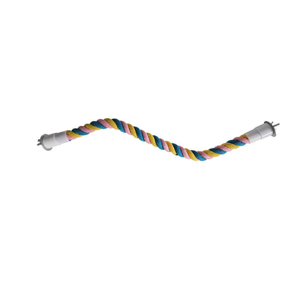 U Shaped Parrot Cotton Rope Climbing Toy Perch Stand for Bird Cage