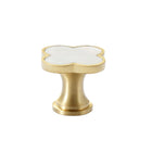 Four Leaf Clover Cabinet Handle Single Hole Vintage Pull for Drawer Door Closet