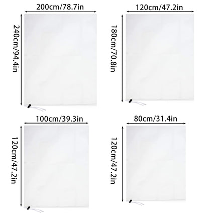 4 Sizes Winter Frost-Proof Non-Woven Plant Cover Reusable Windproof Breathable