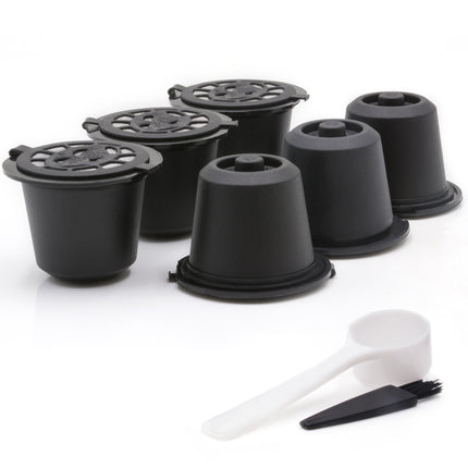 6PCS Reusable Coffee Capsule Coffee Filter Food Grade Fit Most Coffee Machines