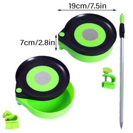 Magnetic Bait Tray Centre Fishing Tackle Box Feeder Holder for Carp Angling