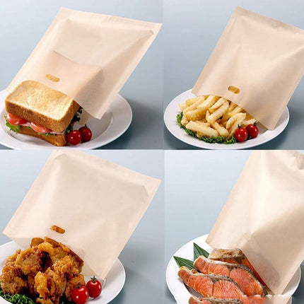 10 PCS Reusable Toaster Baking Bags Heat Resistant for Oven Microwave