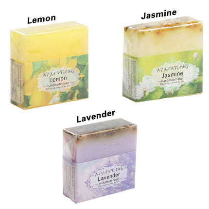 Essential Oil Soap Set 5PCS Plant Based Handmade Bars for Bath Face Hand Washing