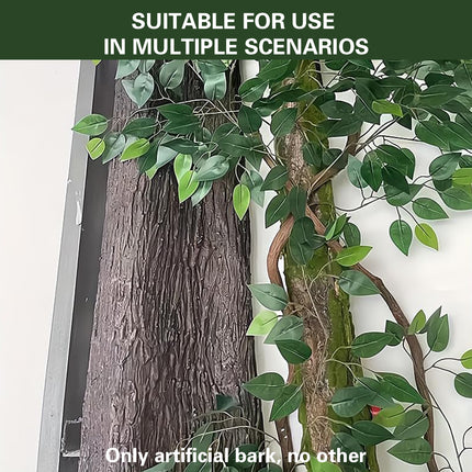 Simulation of Tree Bark Water Pipe Cover Decoration Realistic Texture Home Use