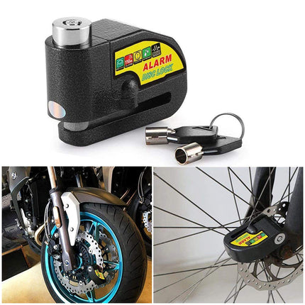 Bike Anti Theft Alarm Lock Waterproof 110dB Loud Sound Bicycles Outdoor Security