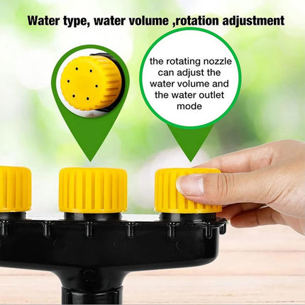 High-Flow Multi-Nozzle Atomizing Sprinkler for Garden and Vegetable Watering