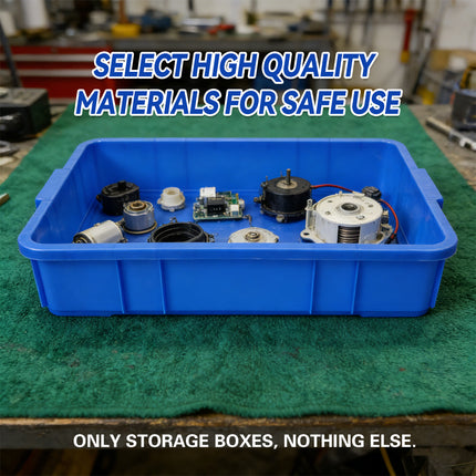 Rectangular Hardware Tool Box Large Capacity Storage Organizer for Garage Use