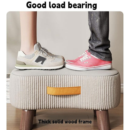 Small Stool for Home Simple Shoe Changing Low Seat Stool Wooden Household Use