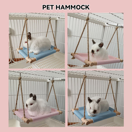Small Pet Hammock Durable Breathable Mesh Hanging Bed for Indoor Cage Pets Use