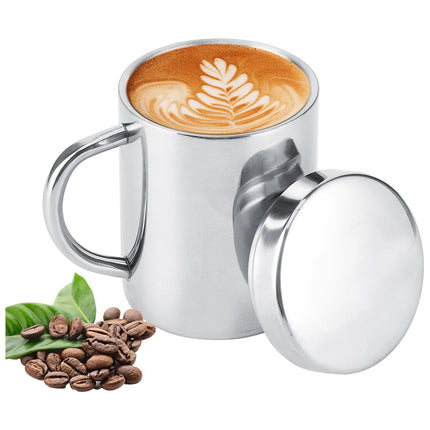 400ml Thickened Double Layer Insulated Stainless Steel Cup Portable Durable