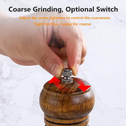 Wooden Pepper Grinder Manual Salt Spice Mill Bottle Household Grinding Tool